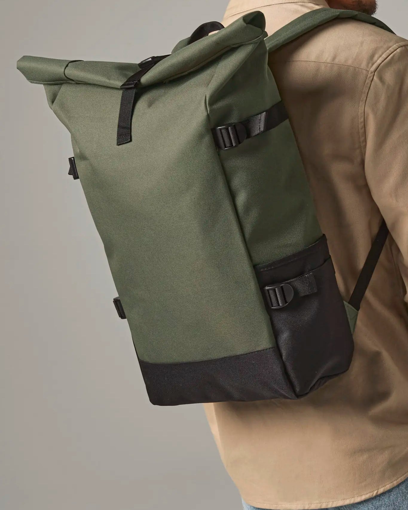 all-groups Block Roll Top Backpack