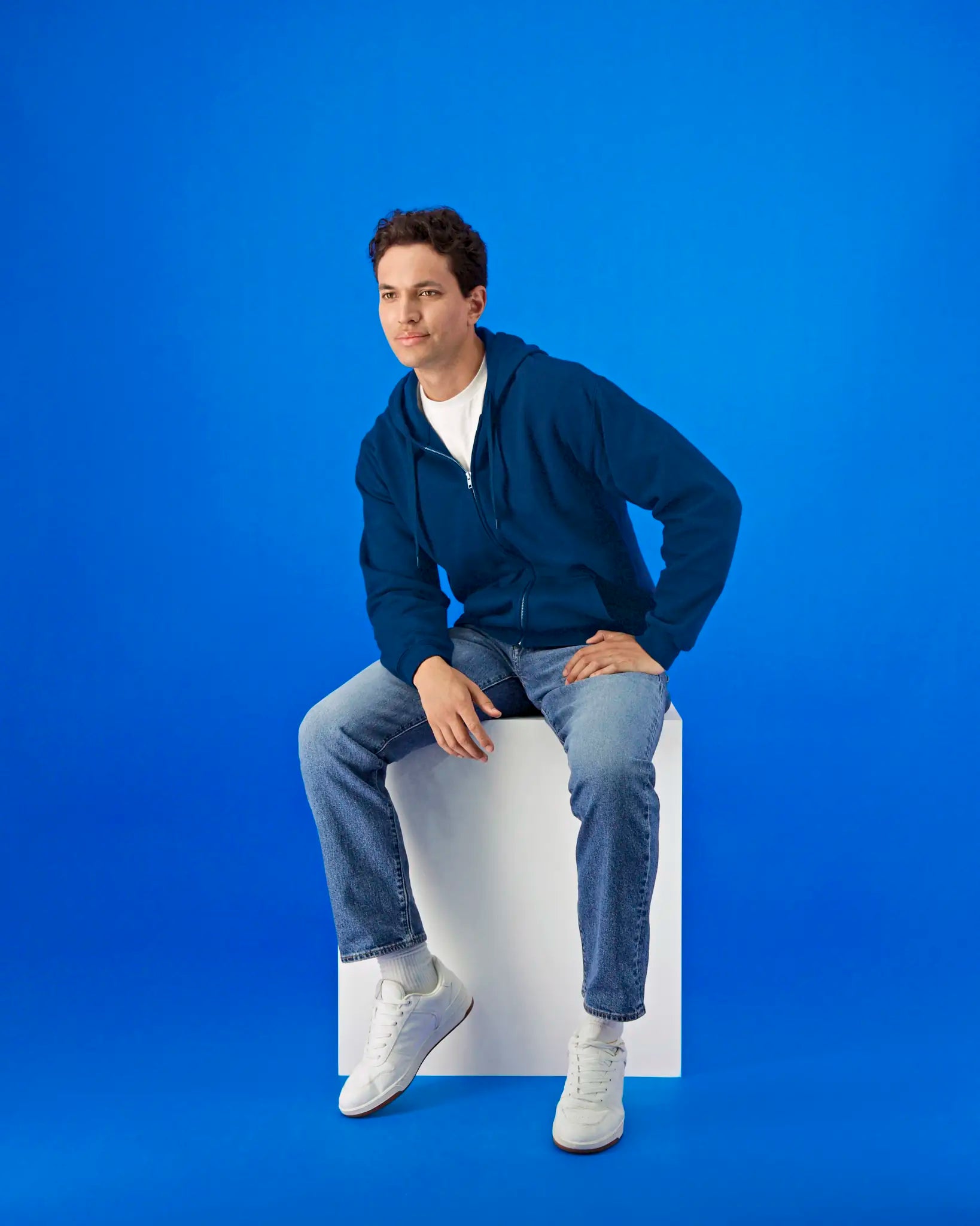 all-groups Unisex Softstyle Midweight Fleece Adult Full Zip Hooded Sweatshirt