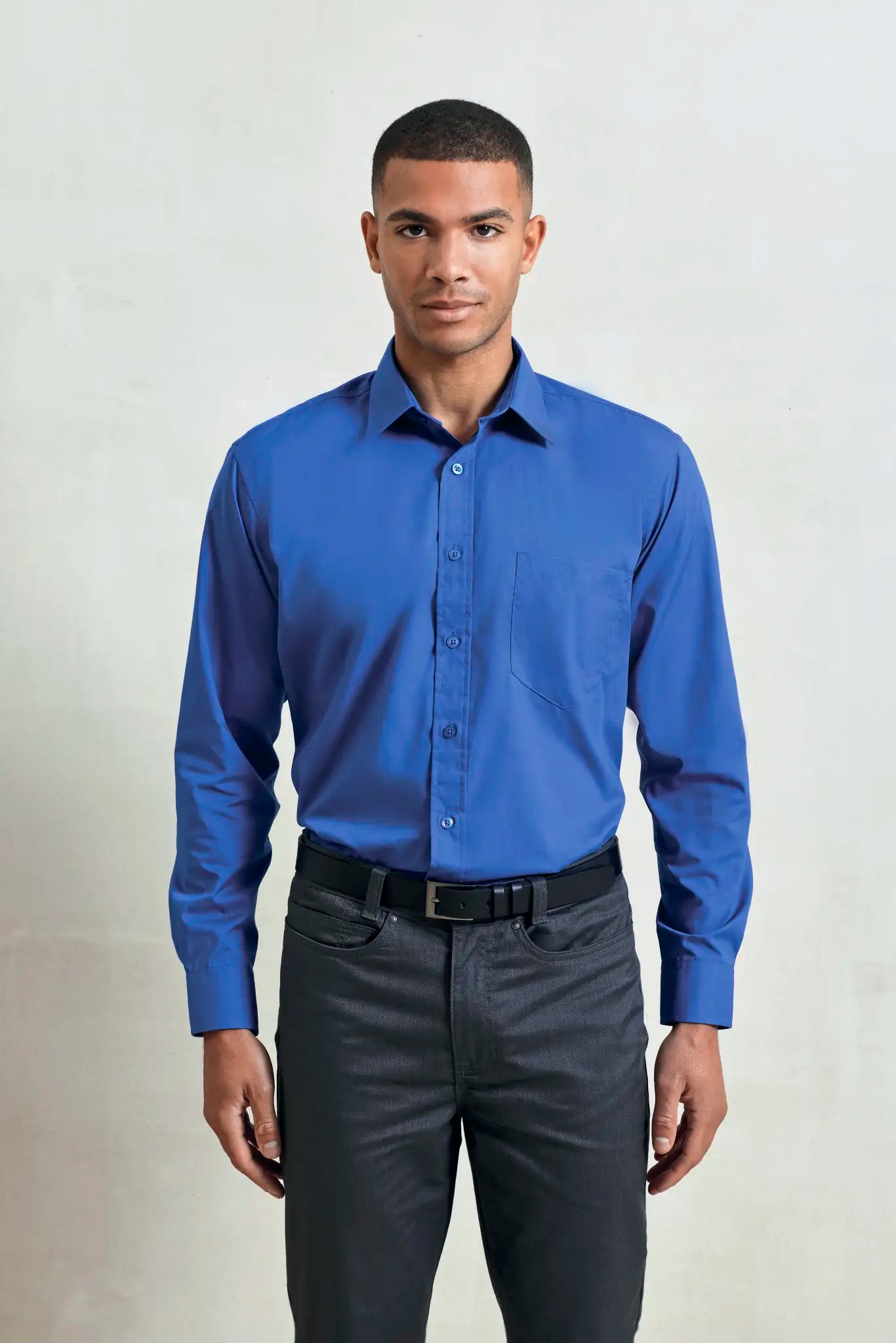 all-groups Men's Poplin Long Sleeve Shirt