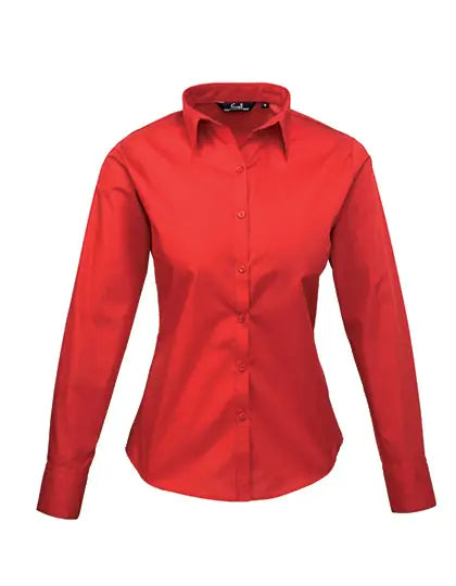 Women's Poplin Long Sleeve Blouse