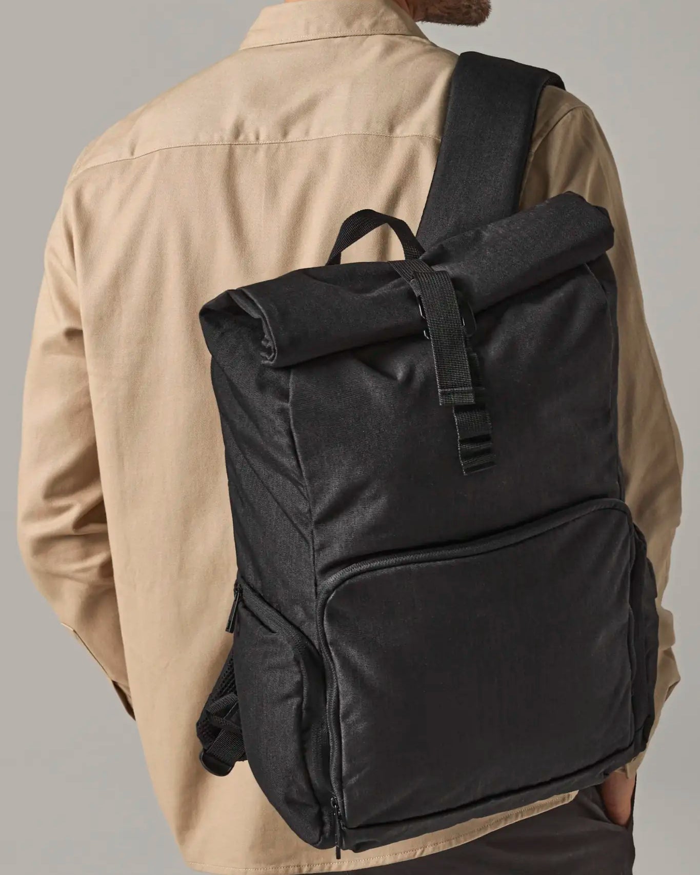 all-groups Q Tech Charge Roll Top Backpack