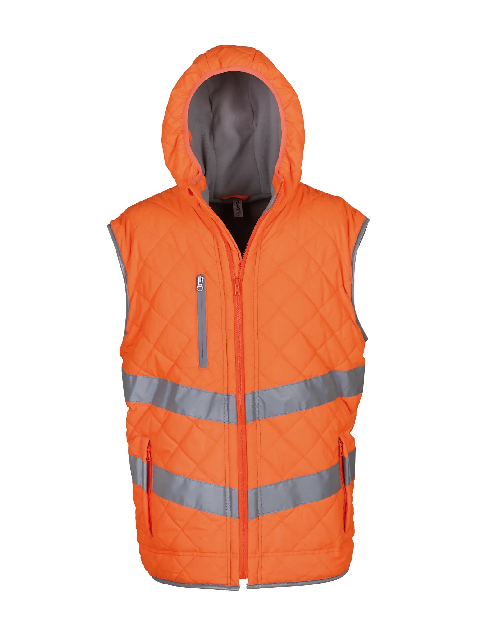 all-groups Unisex Hi Vis Kensington Hooded Gilet