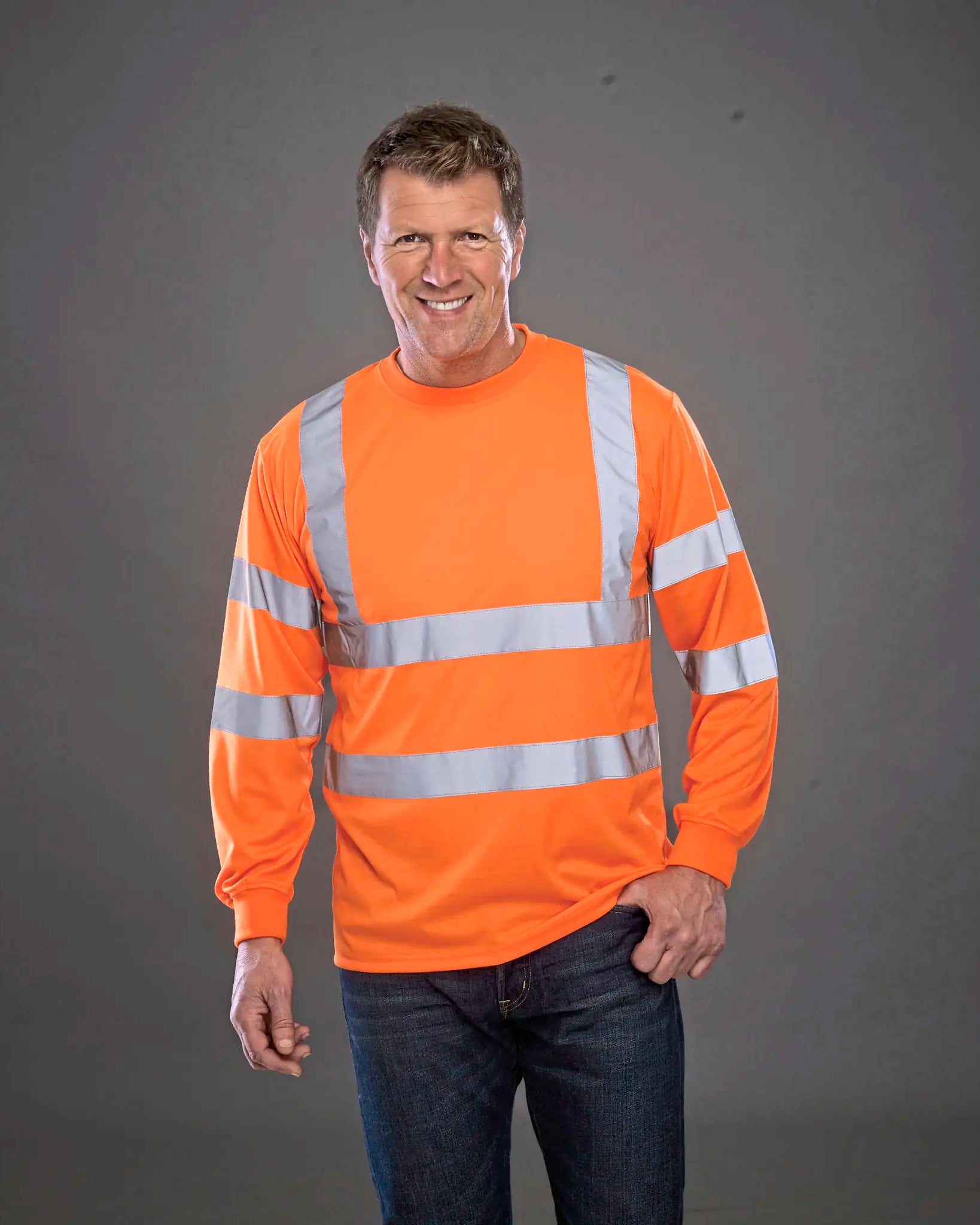all-groups Men's Hi Vis Long Sleeve T-Shirt