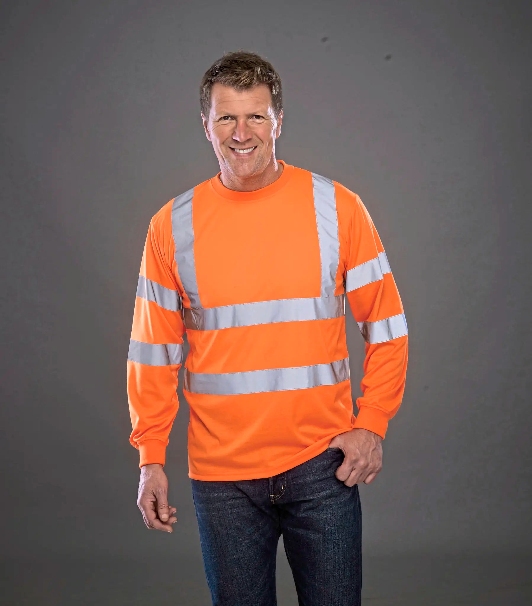 all-groups Men's Hi Vis Long Sleeve T-Shirt