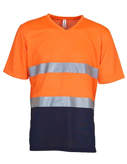 Men's Hi Vis Top Cool Super Light V Neck T-Shirt