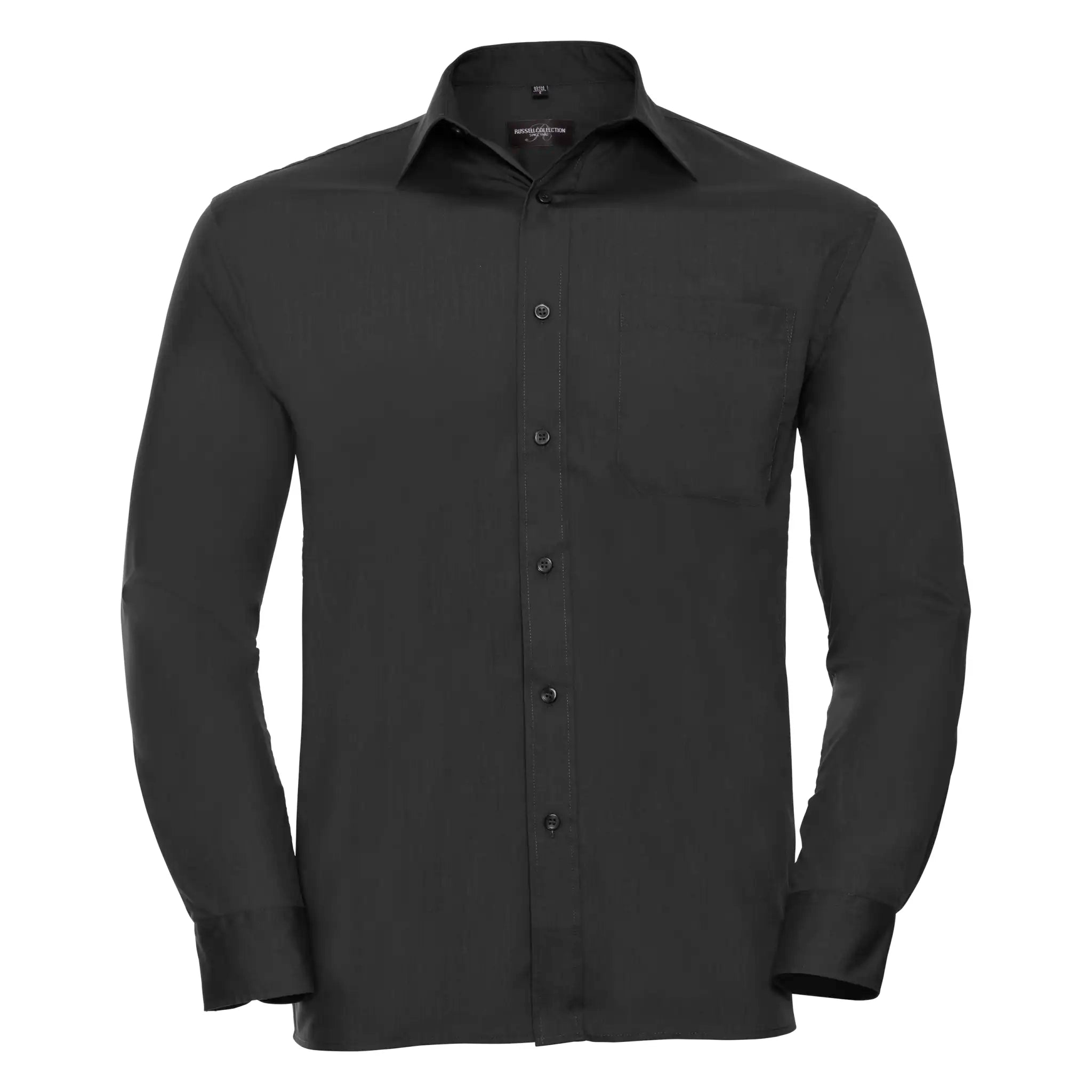 all-groups Men's Long Sleeve Classic Polycotton Poplin Shirt