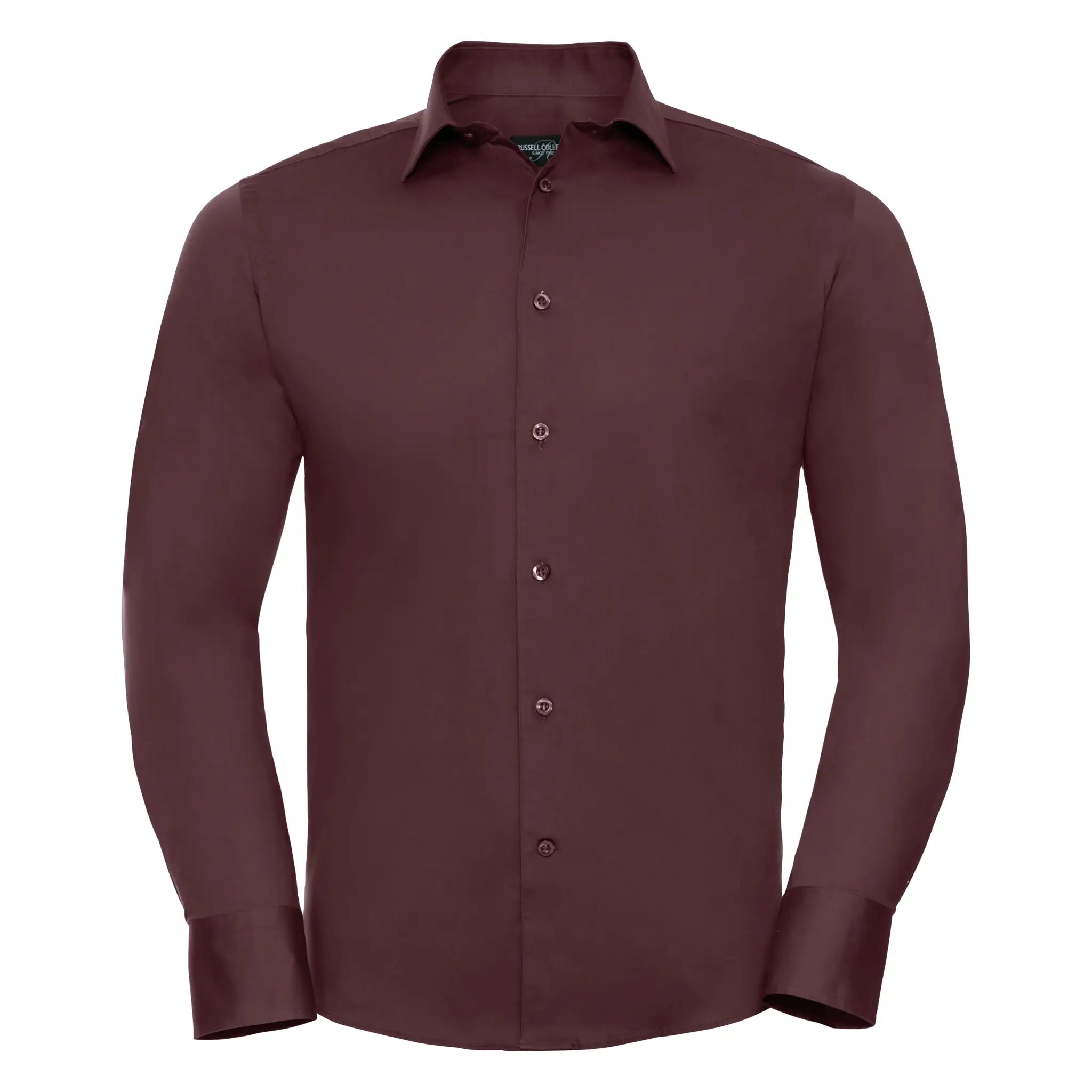 all-groups Men's Long Sleeve Fitted Stretch Shirt