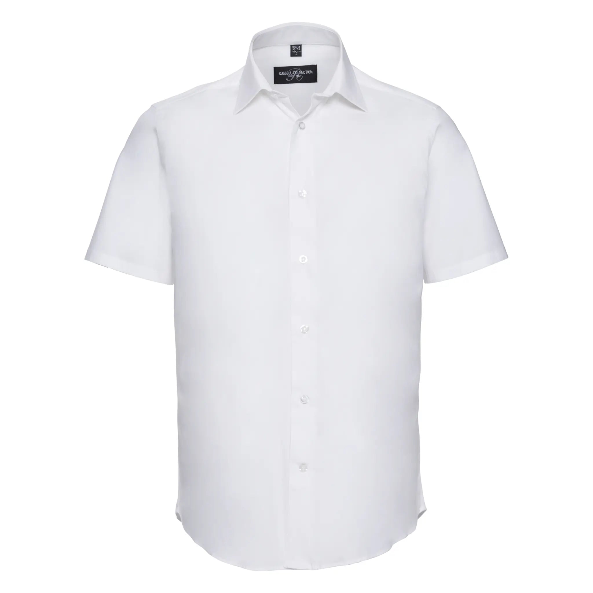 all-groups Men's Short Sleeve Fitted Stretch Shirt