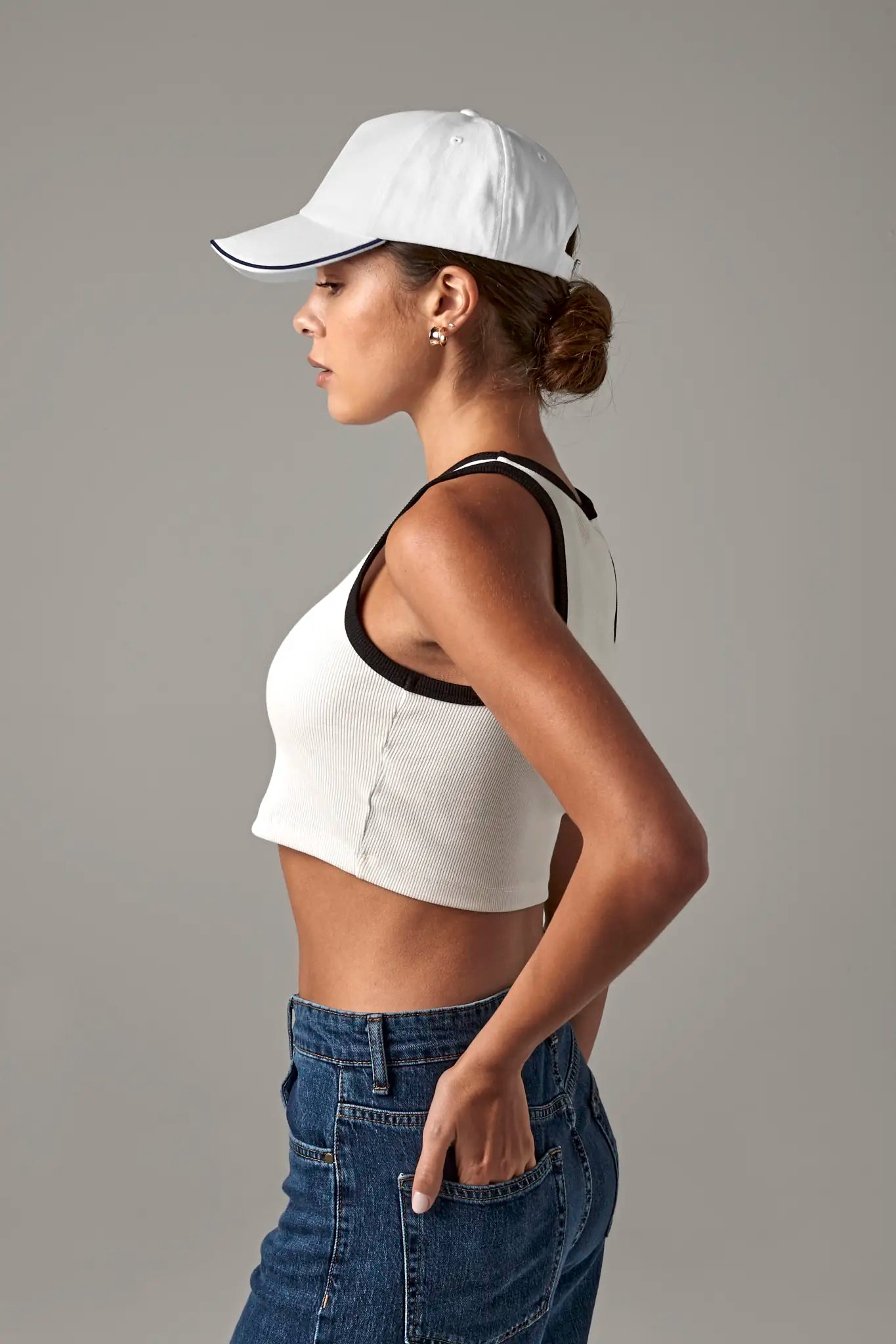 all-groups Authentic 5 Panel Cap Piped Peak