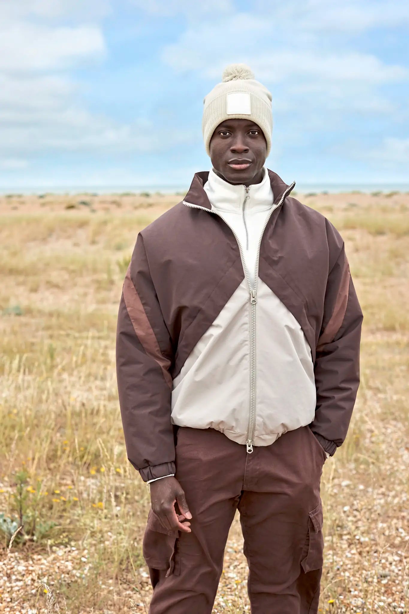 all-groups Appliqué Patch Pom Beanie