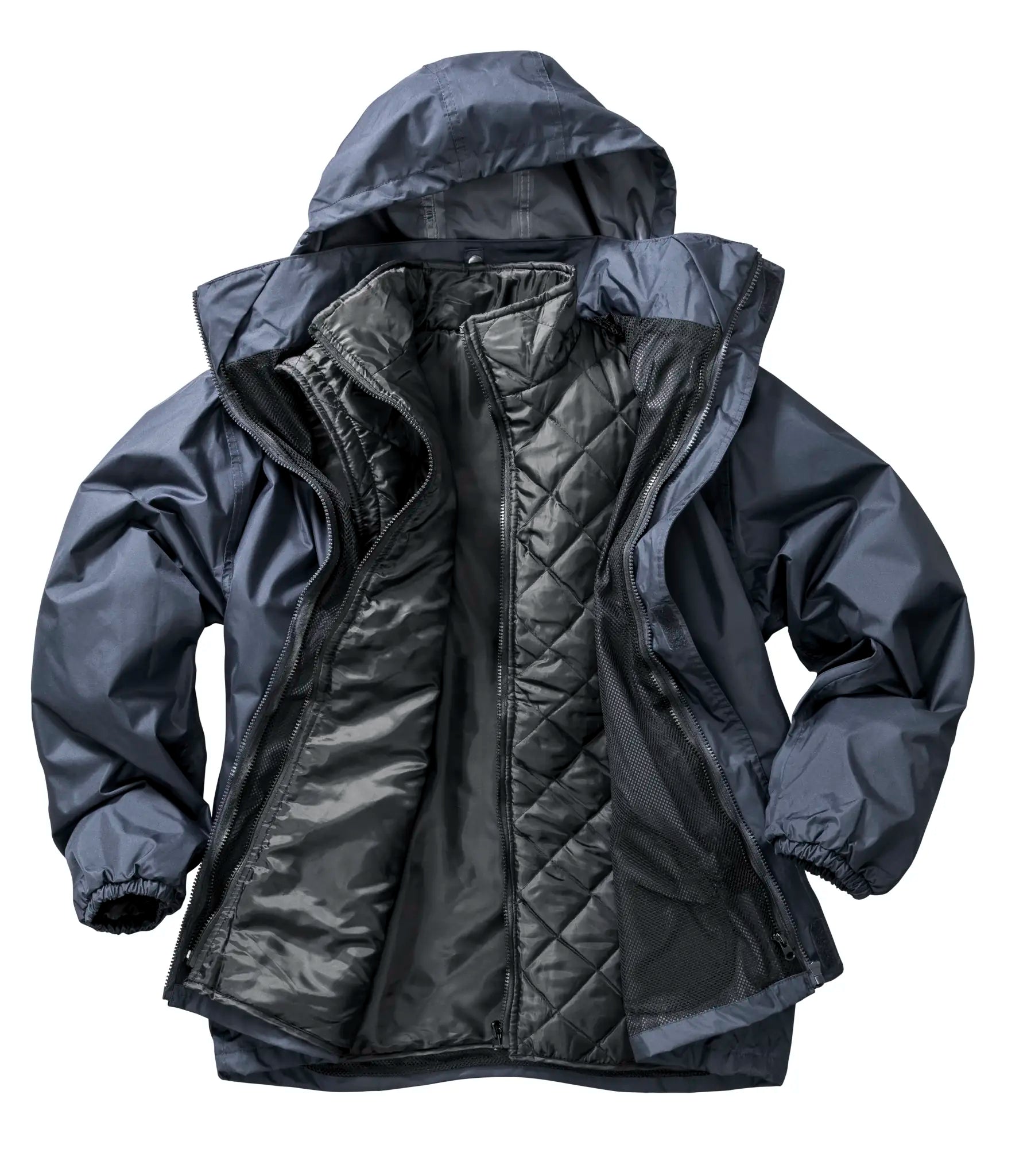 all-groups Men's 3 in 1 Jacket With Quilted Bodywarmer
