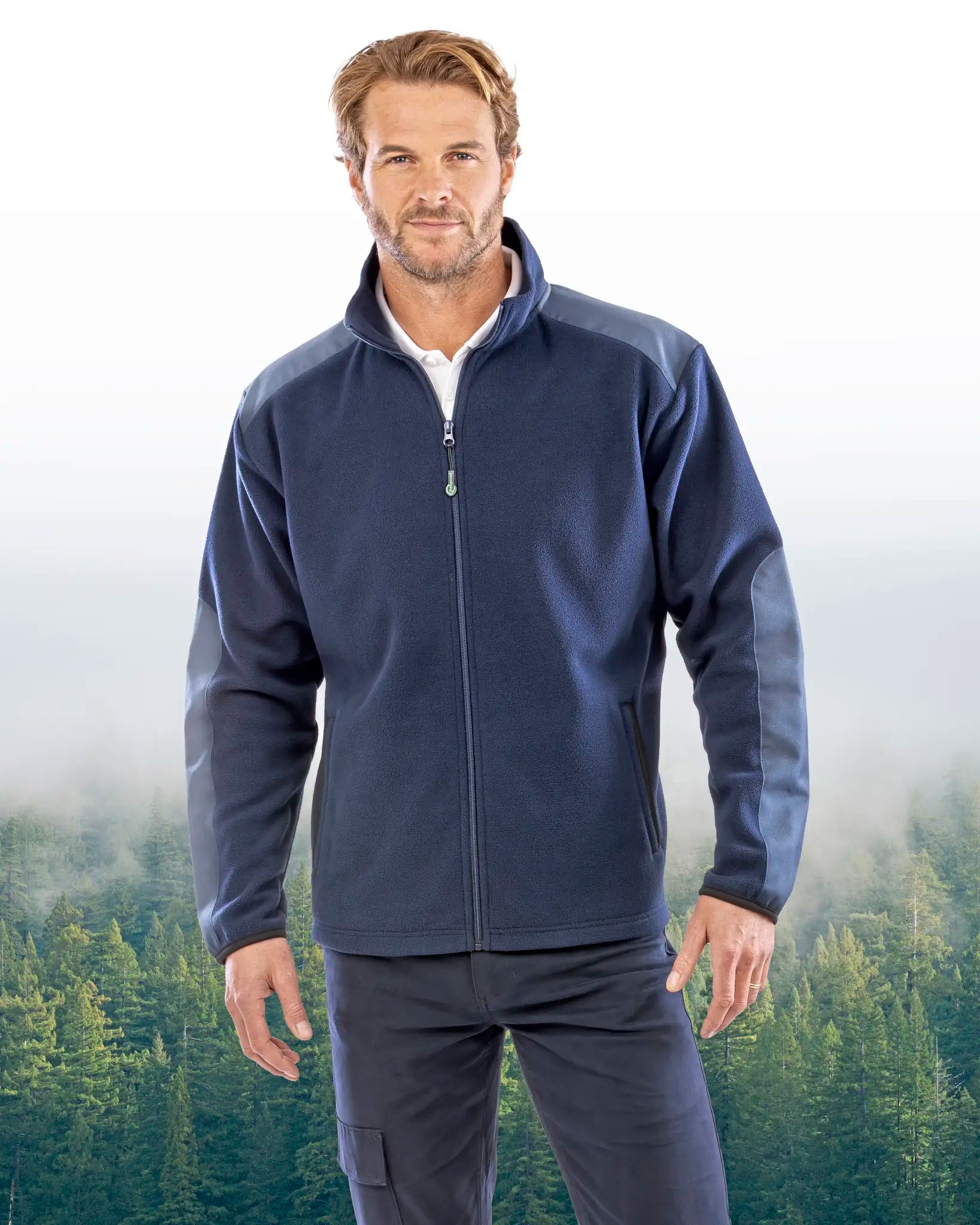 all-groups Men's Recycled Heavy Duty Microfleece Jacket