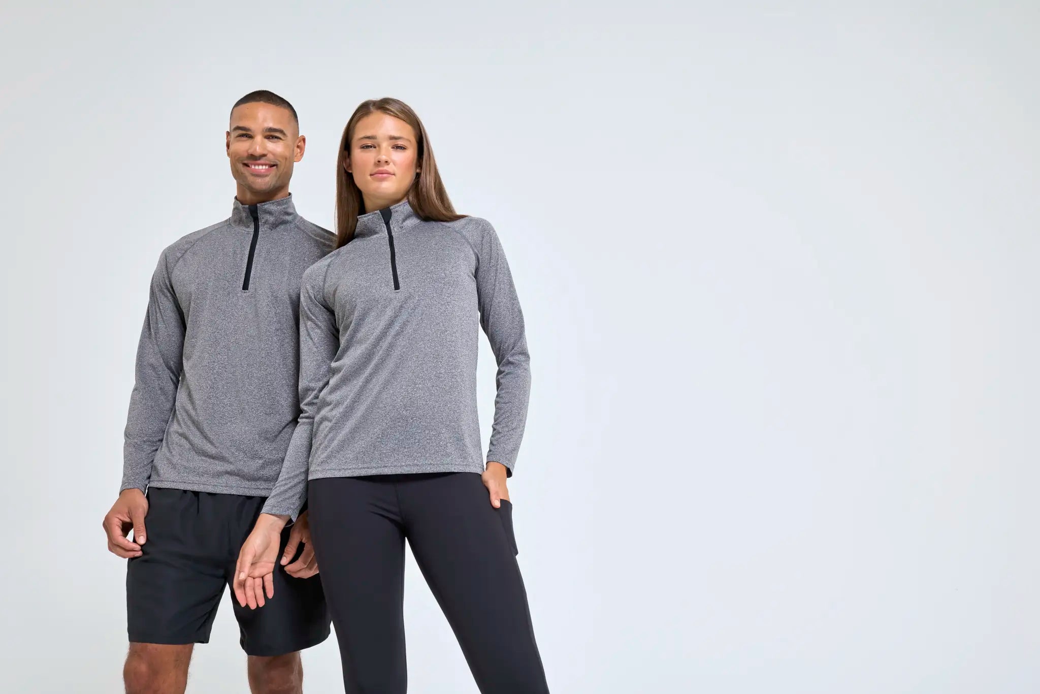 all-groups Men's Long Sleeve Performance ¼ Zip
